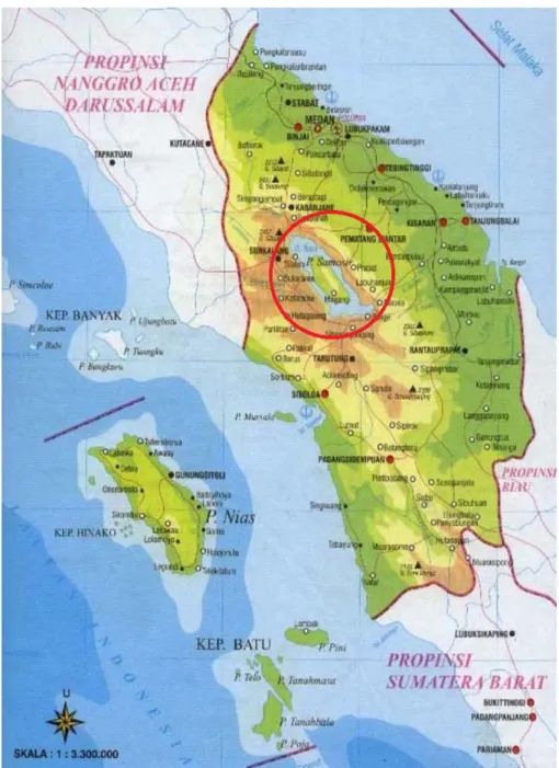 Gambar 2.1 Peta Sumatera Utara 16