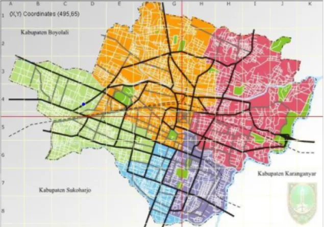Gambar 1. Peta Surakarta  Sumber : www.google.com 