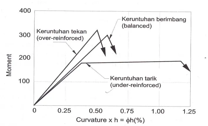 Gambar 2.4 Ciri-Ciri Keruntuhan Penampang 