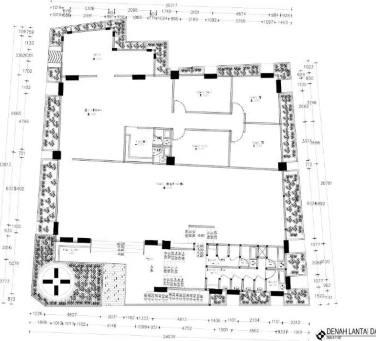 Gambar 4. Rencana r.pertemuan, perpustakaan, r.TK dan Paud, Dapur, Toilet, dan Tempat  wudhu 