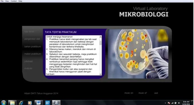 Gambar 4. Tampilan Virtual Lab