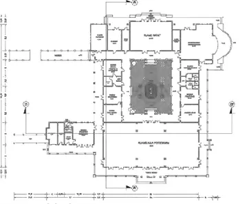 Gambar 1.  Denah bangunan Kantor Bakorwil IV Jatim Pamekasan 