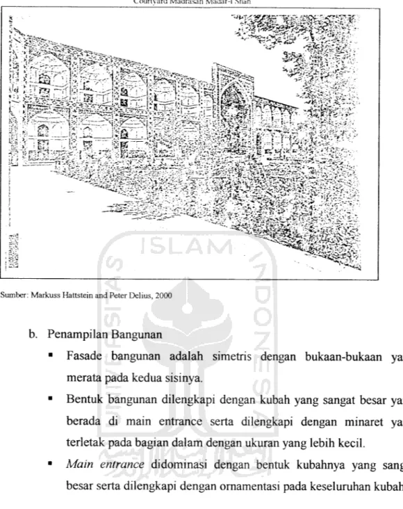 Gambar III 10 Courtyard Madrasah Madar-i Shah