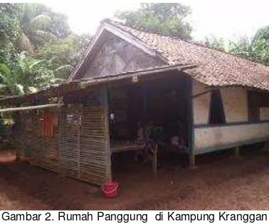 Gambar 2. Rumah Panggung  di Kampung Kranggan 