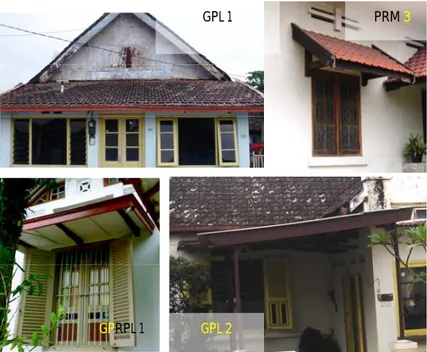 Gambar 8. Tipologi teritisan pada wajah bangunan rumah tinggal kolonial di Ngamarto - Lawang.