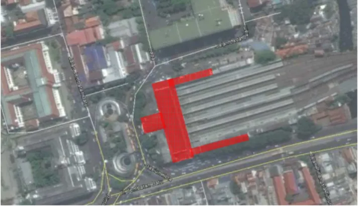 Gambar 4. Peta Lokasi Stasiun Jakarta Kota  Sumber: google.com. 2015. 