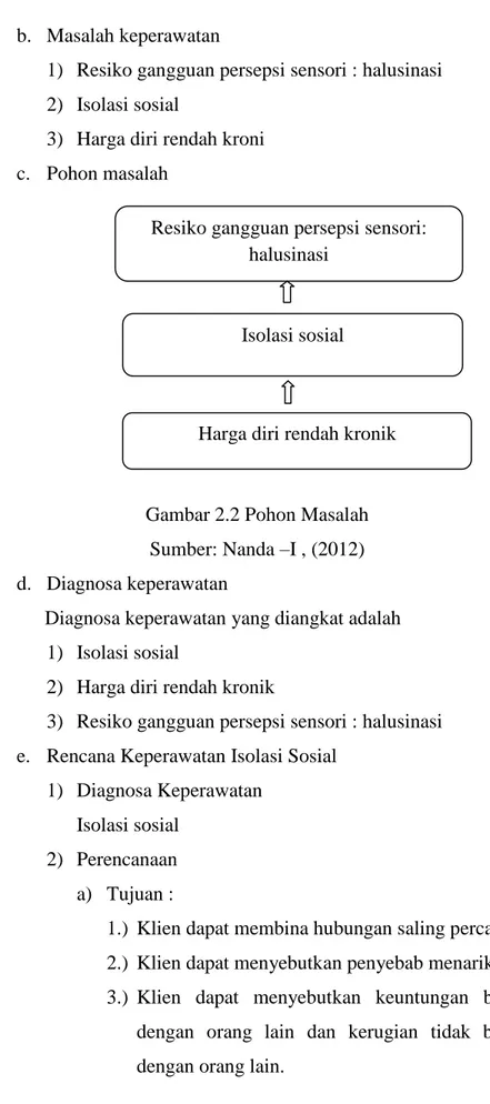 Gambar 2.2 Pohon Masalah  Sumber: Nanda –I , (2012)  d.  Diagnosa keperawatan  