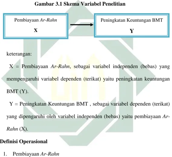 Gambar 3.1 Skema Variabel Penelitian 