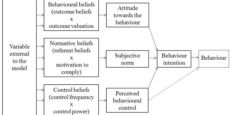 Gambar 1Theory of Planned Behaviour (Ajzen dalam Elliot, 2004) 
