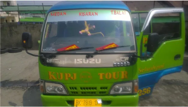 Gambar 9. Bus KUPJ Tour rute Medan – Tanjungbalai 