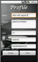 Gambar 10: Halaman Ubah profile