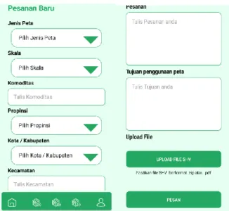 Gambar 4. Form Pesanan Baru 