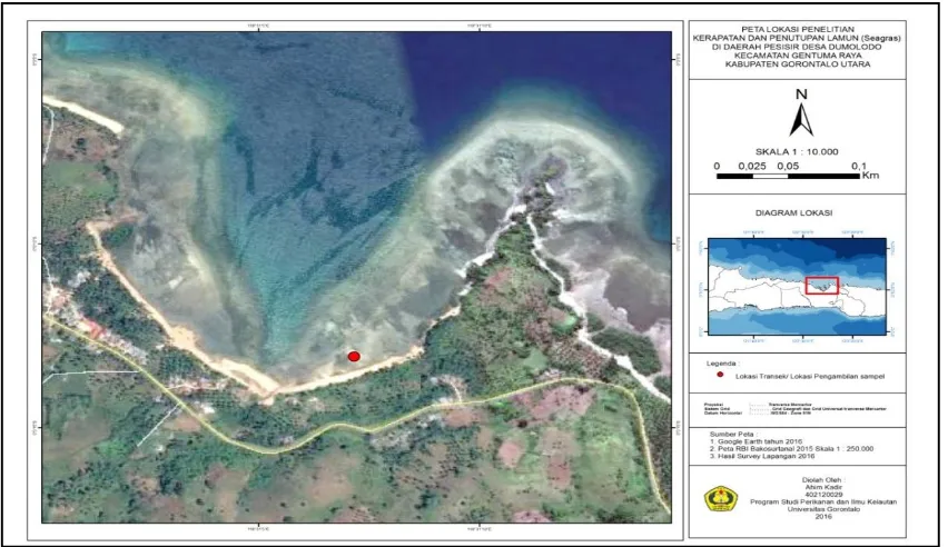 Gambar 1. Peta Lokasi Penelitian Desa Dumolodo Kecamatan Gentuma Raya Kabupaten Gorontalo Utara