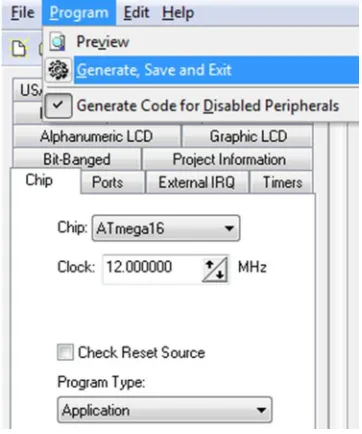 Gambar 17. Generate dan save hasil setting. 