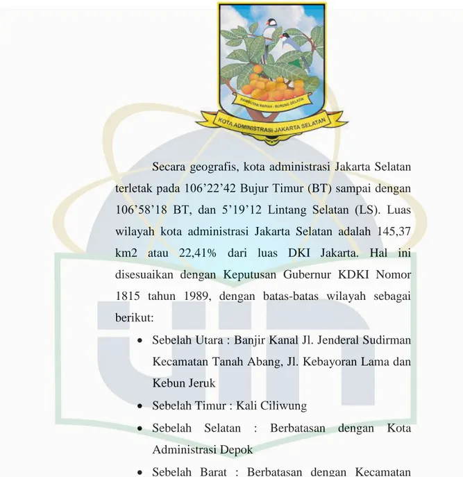Gambar  3.1  Lambang  Kota  Administrasi  Jakarta Selatan 