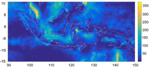 Gambar 4 Peta wilayah Indonesia dengan periode curah hujan 6 bulan  