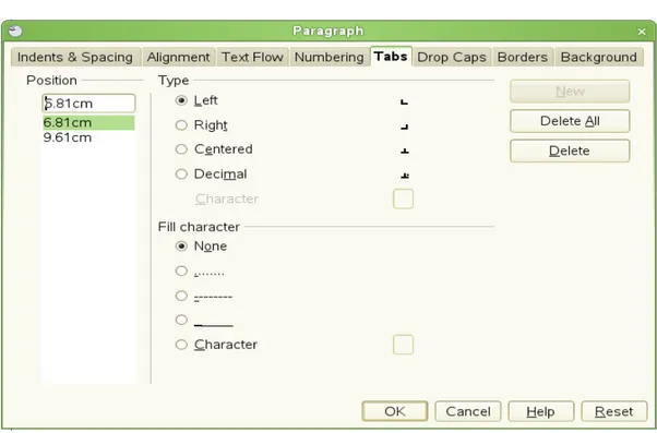 Gambar   3.8   diperlihatkan   Formatting   toolbar   yang   berisi   tool-tool   yang  berkaitan dengan pemformatan karakter.