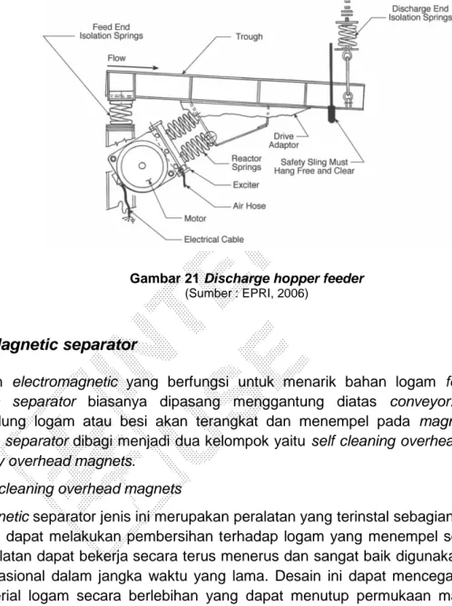 Gambar 21 Discharge hopper feeder  (Sumber : EPRI, 2006) 