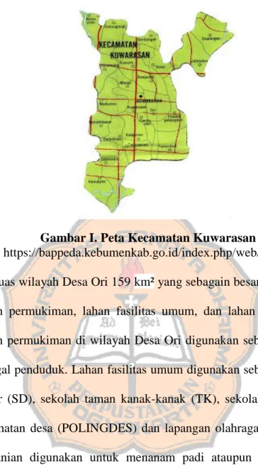Gambar I. Peta Kecamatan Kuwarasan 