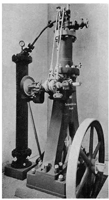 Gambar 2.3 Mesin Percobaan Pertama Rudolf Diesel pada Tahun 1893 Sumber : en.wikipedia.org/wiki/File:Diesels_first_experimental_engine_1893.jpg 