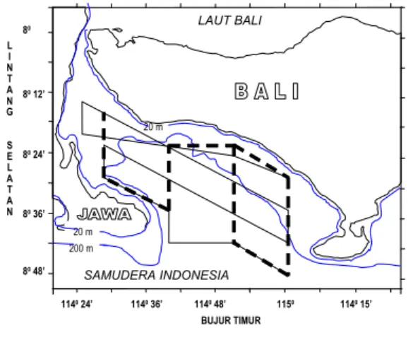 Gambar 1.  Perairan Selat Bali. 