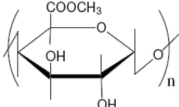 Gambar 3. Struktur Kimia Gugus Metil Pkctin 
