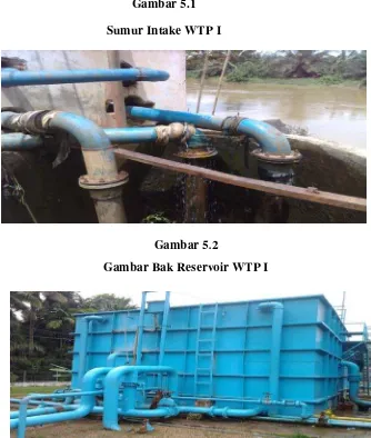 Gambar 5.2 Gambar Bak Reservoir WTP I 