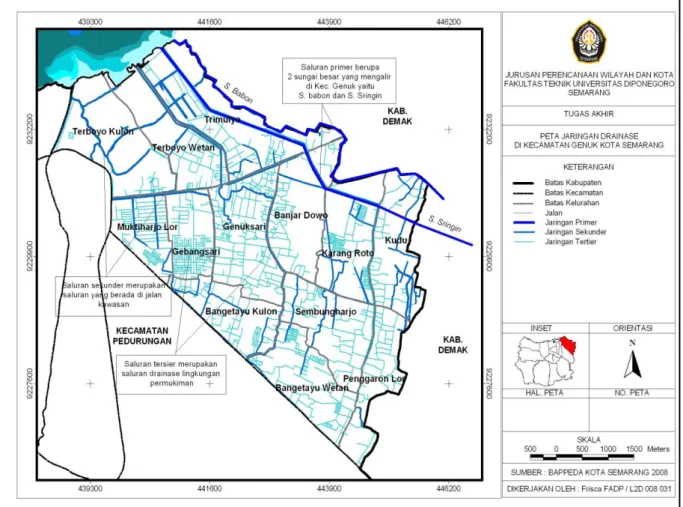 Gambar I  Jaringan Drainase 