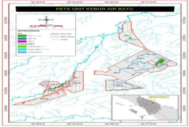Gambar 1.3. Peta Wilayah Operasional PTPN IV Kebun Air Batu 