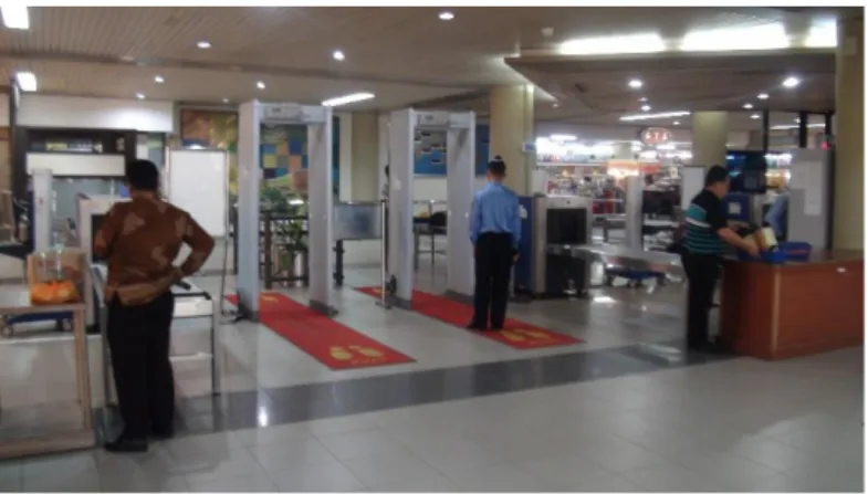 Gambar 4.5  Kondisi Security Check  2  Bandara Hang Nadim 5.   Ruang Tunggu Keberangkatan 