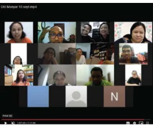 Foto Latihan Paduan Suara Virtual :