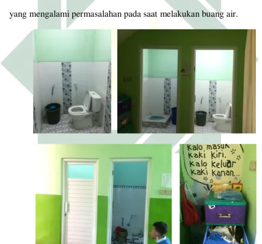 Gambar 4.2 kondisi toilet siswa di KB-RA Perwanida  