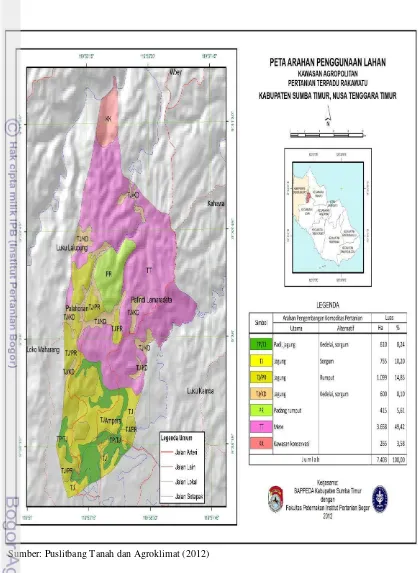 Gambar 2  Peta arahan penggunaan lahan Desa Rakawatu Kecamatan Lewa 