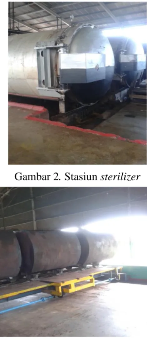 Gambar 1. Stasiun loading Ramp  Gambar 2. Stasiun sterilizer 