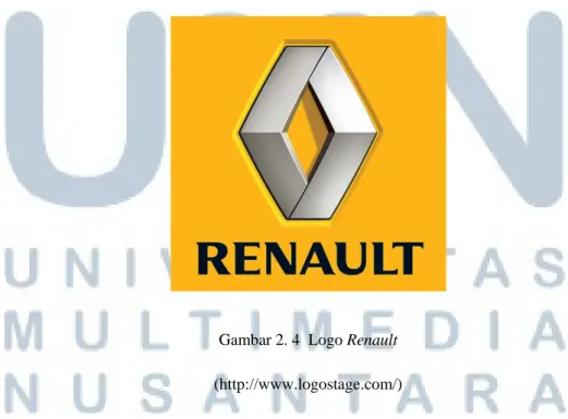 Gambar 2. 4  Logo Renault  (http://www.logostage.com/) 