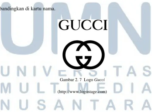 Gambar 2. 7  Logo Gucci   (http://www.logostage.com) 