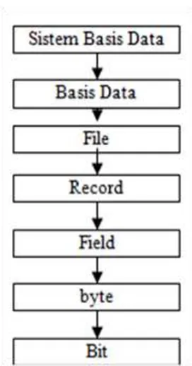 tabel berhubungan   dan sekumpulan program(DBMS: Database Management System) 