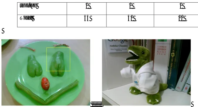 Gambar 4.11 Hasil proses deteksi citra “bukan wajah 01.jpg” dan “bukan wajah 02.jpg” 