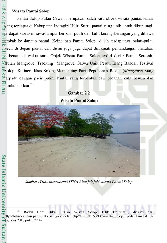 Gambar 2.2  Wisata Pantai Solop 