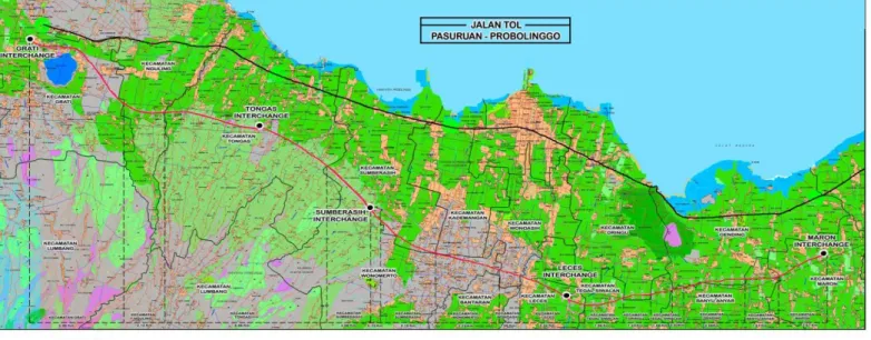 Gambar 1.3 Lokasi Rencana Jalan Tol Pasuruan-Probolinggo
