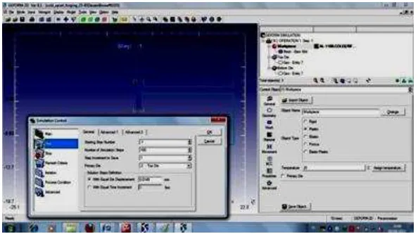 Gambar 3.12 Tampilan layar preprosessor Deform 2D v8.1 