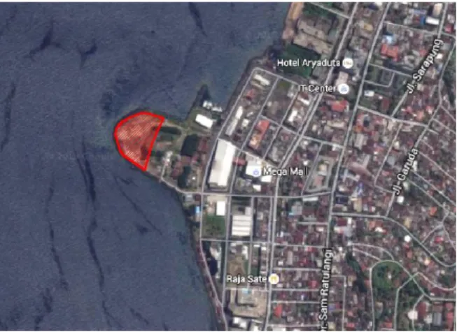 Gambar  6.3  Lokasi Tapak Terpilih  (Sumber : Google Earth) 