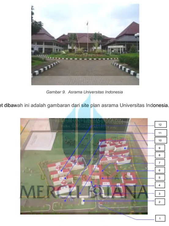 Gambar 9.  Asrama Universitas Indonesia 