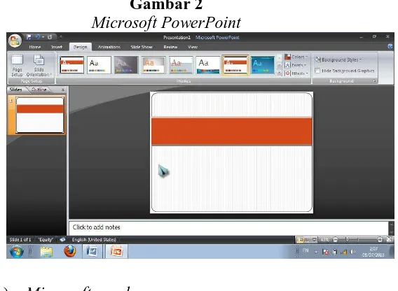 Gambar 2 Microsoft PowerPoint 