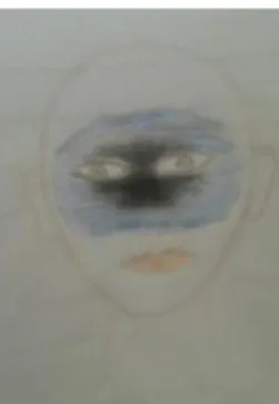 Gambar 4. Desain face painting (Sketsa: Devita DMD, 2016)