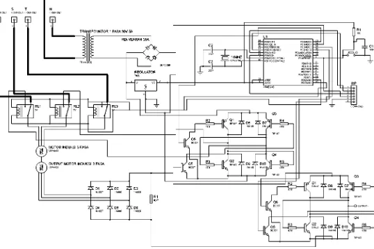 Gambar 2.10Rangkaian Kendali Pengereman Dinamik Motor Induksi 3 Fasa 