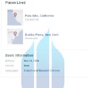 Gambar Basic Information Salah Satu Pemilik Akun Facebook 