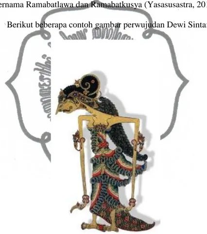 Gambar 1. Contoh Gambar Wayang Dewi Sinta gagrak Surakarta  Sumber: wayang.wordpress.com 