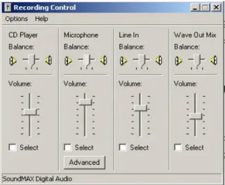 Gambar 3.1 Recording Control 