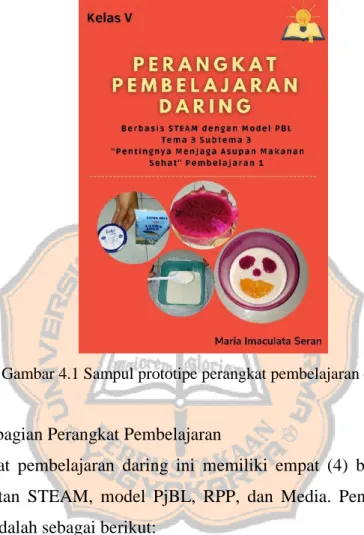 Gambar 4.1 Sampul prototipe perangkat pembelajaran daring 